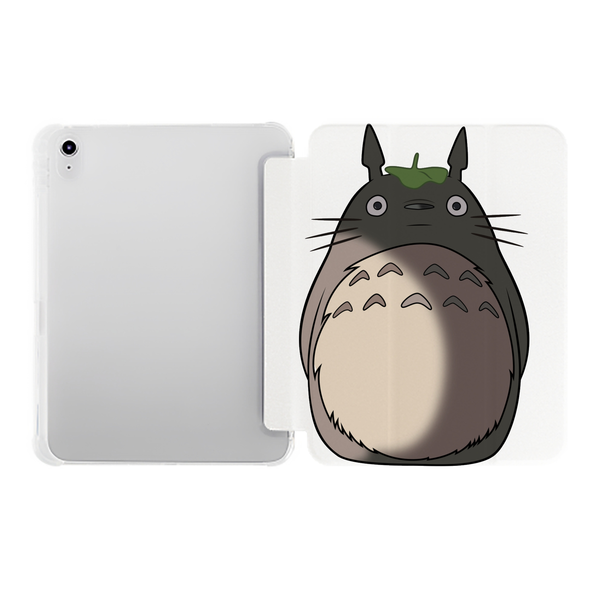 （画像用） となりのトトロ 草壁メイ 草壁サツキ My Neighbor Totoro Satsuki Kusakabe Mei Kusakabe IPad ケース ペン収納付き 三つ折りスタンド PUレザー×シリコン 対応機種9.5/10.5/10.9インチ